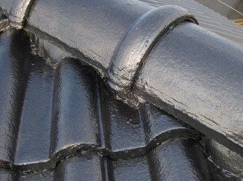 セメント瓦 表面硬化屋根 塗装