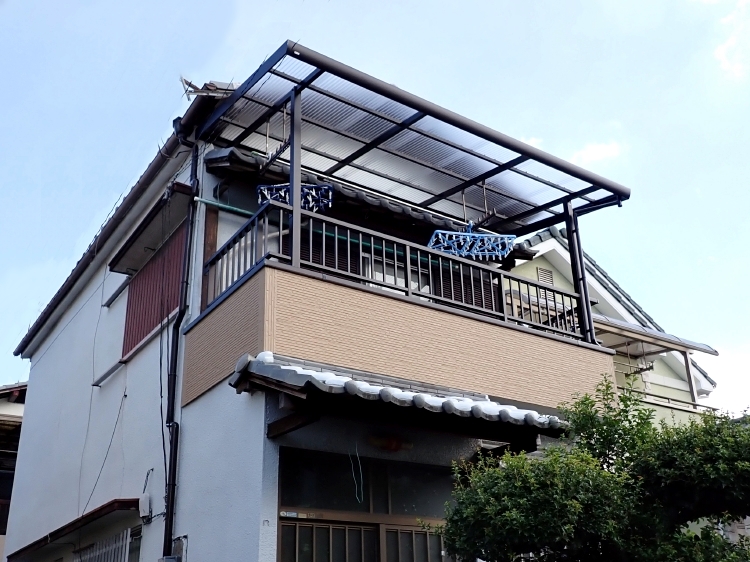 堺市中区　O様邸　ベランダ外壁補修工事事例
