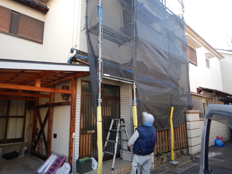 足場架け払い工事