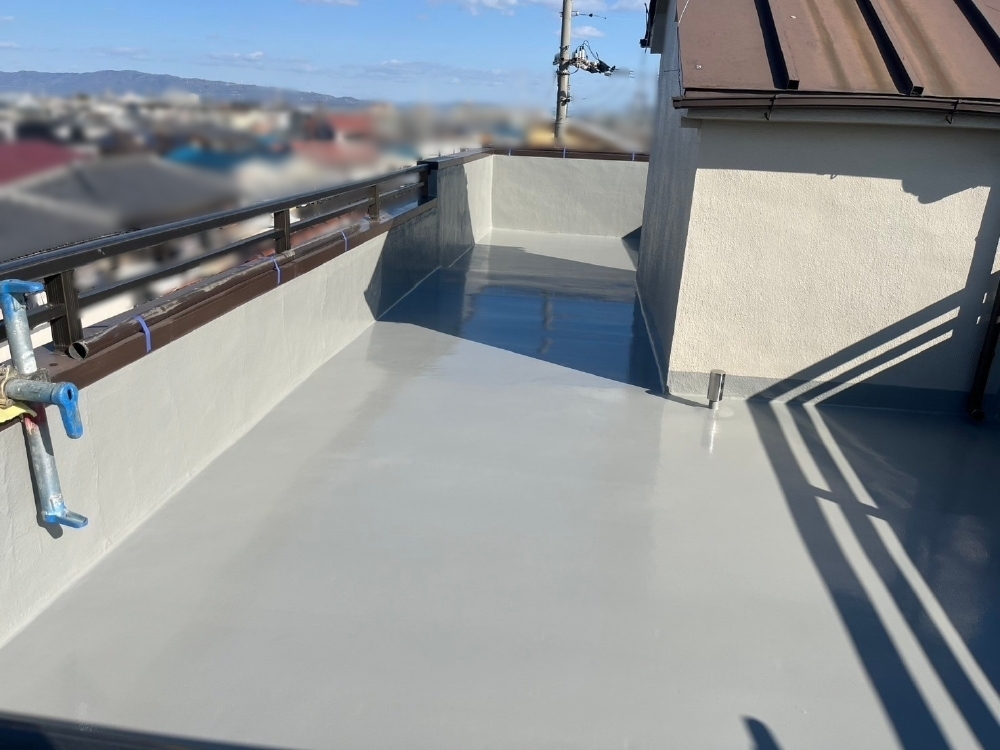 堺市東区 H様邸 屋上・ベランダ ウレタン防水工事
