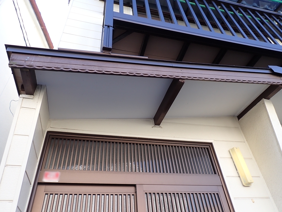 庇の雨漏り解消